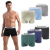 RAYKONG Lot de 6 boxers pour homme confortables et respirants 95 % coton américain tendance