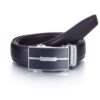 YEHMAN Ceinture sans trou en cuir boucle automatique chaîne 3 cm Homme confortable ajustable mode quotidien