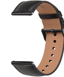 Wanme Cuir Compatible avec Garmin pour Runners et Cyclistes Noir