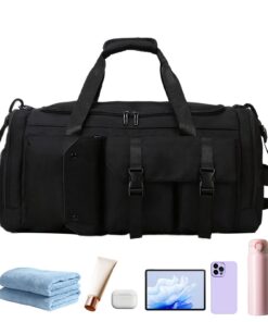Valises de Week-End Génériques pour Femmes Imperméables avec Compartiment Séparé Sec/Humide pour Voyage École Travail 50