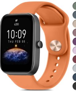 Bracelet Amazfit Bip/Bip 3/Bip 3 Pro compatible femme homme en silicone d'origine