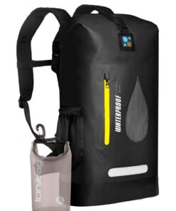 IDRYBAG Sac à Dos Étanche en PVC 30 L pour Homme, Flottant idéal pour Kayak, canoë, Bateau, Camping et Randonnée, Sac An
