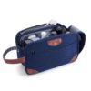 ECOHUB Trousse de Toilette Homme Voyage Bleu | Imperméable | Grande Ouverture | Multi-Compartiments | Idéal pour Rasoir