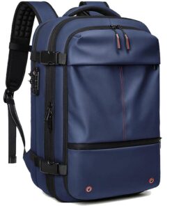 Sac à Dos de Compression Sous Vide pour Cabine d'Avion - Sac Voyage Anti-Vol Waterproof 60L Étanche, Pompe à Air et Sac
