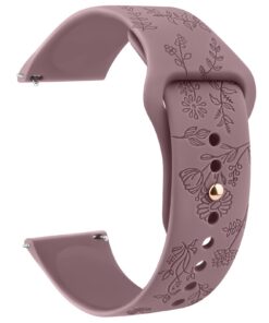 Bracelets gravés floral Wanme imperméables pour homme et femme, réglables avec boucle rapide, 20mm-22mm