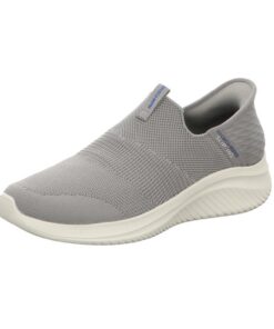 Skechers Ultra Flex |0 Smooth Step Hommes Basses, Chaussures de Sport, Gris, Taille 43 EU