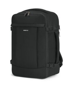 Sac à Dos Voyage ECOHUB Ryanair, Léger et Doté de Compartiments 3D pour Portable, 20L Noir Global Recycled Standard Ve