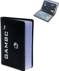 Étui Carte Bancaire Anti Piratage GAMBC Homme - Protection RFID - Étui Carte Bancaire Étanche pour 8 Cartes
