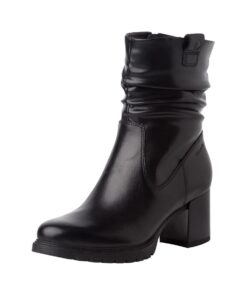 Tamaris Femme 1-25367-43 Bottines à Talons Haute Standing Femmes Mode ÉléganceComfort en Cuir Noir 39 EU