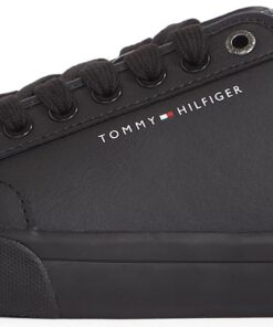 Tommy Hilfiger Homme Chaussures de Fonction Corporate En Cuir Foncé FM0FM05399