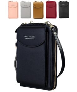 Sac à Bandoulière VDSOW pour Femme en Cuir - Marron | Pochette Porter tutte les fonctions de mode | Offre parfaite pour