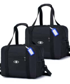 SPAHER 2X Sac de Voyage Imperméable 25L Maternité Maternité et Weekend Homme et Femme Bagage Portable pour Wizzair Vueli