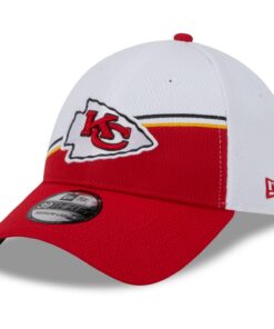 New Era 39Thirty Cap - Sideline 2023 Kansas City Chiefs - Housse de protection, Sportif, Match - Finition en micro patin