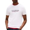 Tommy Hilfiger T-shirt Homme Manches Courtes en Coton Bio | Army Green | Vêtement Casual Élégant