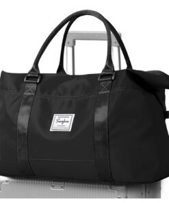 Sac de Voyage Femme B1-Noir pour Cabine Avion et Maternité - 45x36x20 - Weekend, Polochon, Bagage à Main