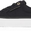 Tommy Hilfiger Essential Vulc Textile Sneakers pour Femme Chic & ComfortableWalking Shoes Tailles Disponibles Mode Femme