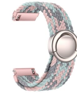 Bracelet en nylon tressé pour femmes et hommes 18mm 19mm 20mm 22mm fermoir rapide rond elastique