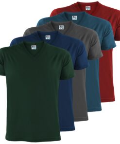 ALPIDEX T-shirts hommecol V lot de 5 - taille S M L XL XXL 3XL 4XL 5XL - confort et style pour l'été