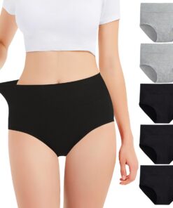 Falechay Culottes Femme Taille Haute en Coton - Styles Varis - Taille Élégante pour Femmes - 5 Lots - Vêtements Conforta