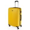 Valise Itaca Grande Taille 23Kg Rigide Spacieuse XL pour Soute Avion Ultra Résistante Jaune, Idéale pour Voyages Longs e