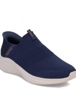 Skechers Ultra Flex |0 Smooth Step Hands Free Slip-ins Mocassins Homme Navy Knit/Trim 43 EU