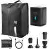 Sac sous vide pour voyage avec pompe sans fil IP67, sac réutilisable noir pour valises et sacs à dos, fenêtre visible