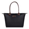 Sac Cabas Femmes Imperméable en Nylon pour Shopping et Voyage Noir