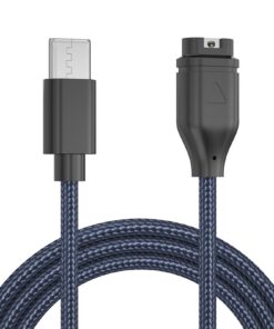 Garmin Venu 3s/Venu 3/Venu 2/Venu 2s/Venu/Venu Sq/Venu Sq 2 Chargeur Nylon Compatible USB Remplacement Fenix 7 6 5 (USB-