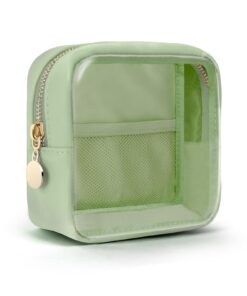 Trousse de Toilette Transparente Aucuu, Pochette de Rangement Cosmétique Imperméable Voyage, Pour Filles et Femmes