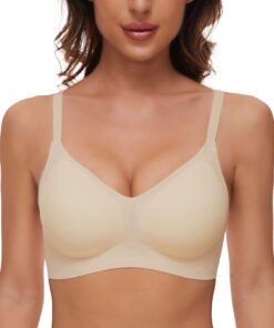 CheChury Femmes Soutien-Gorge Push Up Respirant sans Armature Soutien-Gorge Sport pour Yoga Coussinets Amovibles