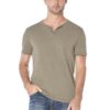 Lucky Brand Venice Burnout Notch Neck Homme T-shirt Hiver