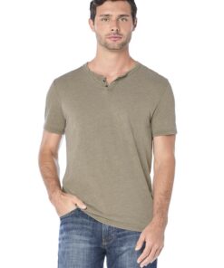 Lucky Brand Venice Burnout Notch Neck Homme T-shirt Hiver