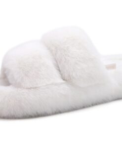 COFACE Chaussures de maison femme Shearling chaud Orthopédique arche soutien hiver