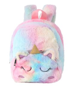 Mini Licorne Sac à Dos Hifot Mignon Rose pour Enfant Peluche Cadeau École