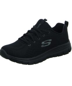 Skechers Femme Graceful-Get Connected Baskets, Noir, Taille 38.5 EU