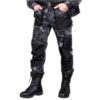Pantalon de travail REIS REIS FORECO-T MOB46 pour homme, protecteur anti-coupure, cargo, polyester-coton, camouflage noi