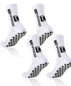 BCZR Chaussettes Antidérapantes Foot pour Hommes et Femmes - Sports, Basket, Trekking - Taille 39-46