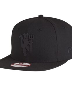 Chapéau Snapback New Era - Noir Devils de Manchester United | Coiffure pour Passionnés de Football | Design Sportif