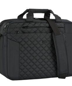 KROSER Sacoche ordinateur portable 17 Pouces femme homme, sac étanche avec poche RFID pour voyage affaires université