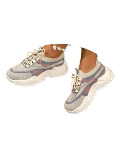 Minetom Chaussures De Sport Running Mesh Femme Respirant Légères À Lacets Fitness Outdoor Jogging