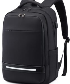 Sac à Dos Vodlbov Homme 17 Pouces Imperméable AntivolUSB Charging Portable pour Voyage et Collège Fonctionnel