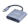 Aieloar USB C Lecteur de Carte SD Aluminium, vitesse supérieure, lit et écrit simultanément, pour photographes et voyage