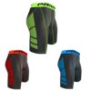 Rivccku 3 Pièces Short Compression Homme Running Collant Court de Sport Élastique et Hyper-ventilé pour Athlètes Réduisa