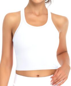 Ganado Brassière Sport Sans Armature pour Femmes Blanc M nämor fonctionnel pour Fitness & Yoga