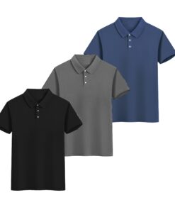 YUSHOW Polo gaufré pour Hommes - Séchage rapide et évacuation de l'humidité - Tops légers pour Golf et tous les sports