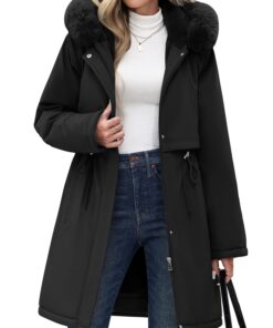 RITOSTA Manteau Hiver Femme Chic Parka Epaisse Zippée Outdoor Outercoat