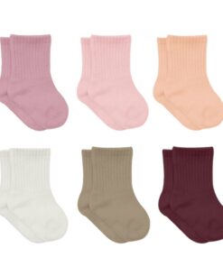 Chaussettes Bistyle Nouveau-Né à 3 Ans | Lot de 6 Pairs en Coton sans Couture | Taille 0-6 Mois à 3 Ans | Chaussantes po