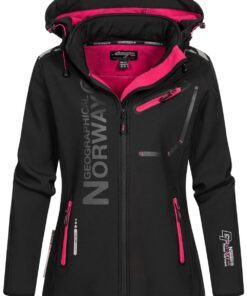 Norway Reine Lady Distribrands - Veste Softshell Femme Imperméable Haute Performance Hivernale - Jacket À Capuche Outdoo