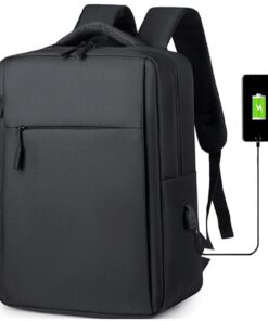 **Mixroom Sac à dos pour ordinateur portable 15" - USB - Noir, Z8**