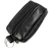 Charmoni Portefeuille Homme Noir Charmoni - Porte-Monnaie Multi-Poches - Cuir Véritable - Double Zip - pour Homme (1, No